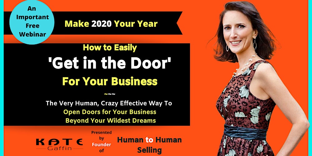 A Special Webinar How To Easily Get In The Door For Your