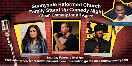 Sunnyside Reformed Church Family Comedy Night primary image
