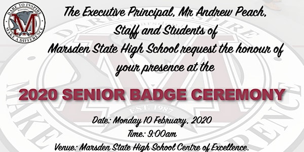 2020 Senior Badge Ceremony
