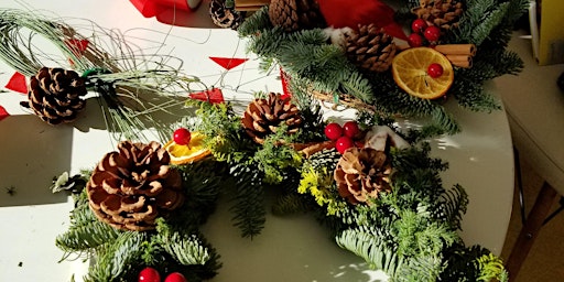 Image principale de 1 on 1 Virtual Workshop - Create a Sustainable Christmas Wreath StepbyStep