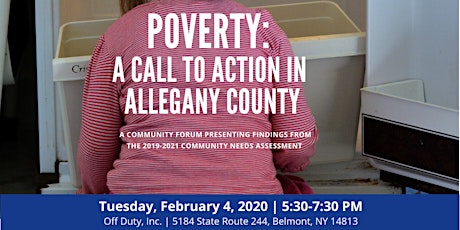 Poverty: A Call to Action in Allegany County primary image