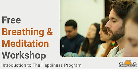 Breathing and Meditation Workshop (Brantford) Intro to Happiness Program primary image