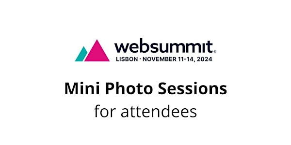 20 min. Photo Sessions for Websummit attendees - Lisboa 2025