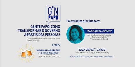 Imagem principal do evento Gente Papo: como transformar o governo a partir das pessoas?