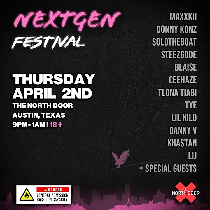 Nextgen R B Hip Hop Fest The North Door Tickets Thu Apr 2
