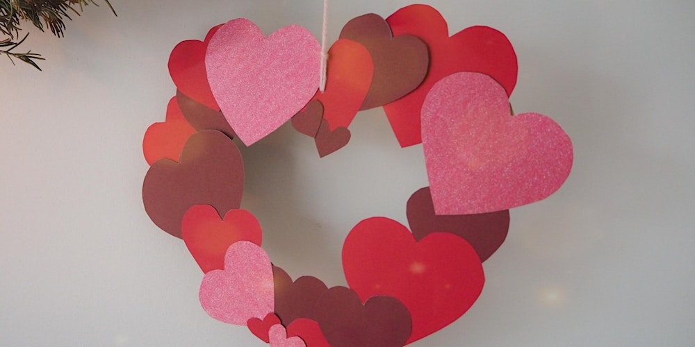 Valentines S Day Themed Workshop For Kids Decorate A Paper Heart