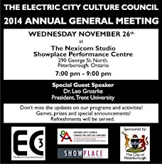 The Electric City Culture Council - Annual General Meeting 2014 primary image