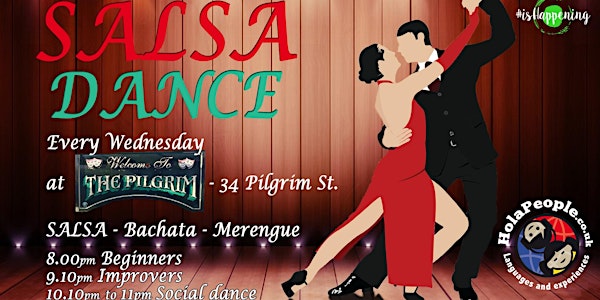 Wednesdays Salsa/Bachata/Merengue classes + Social at The Pilgrim, 34 Pilgrim St.