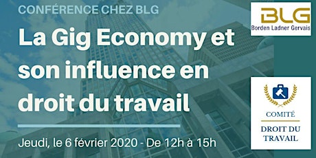 Conférence chez BLG : La Gig Economy et son influence primary image