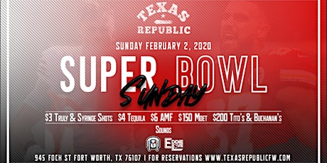 Super Bowl LIV Watch Party at Texas Republic primary image