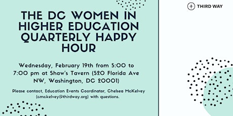 Winter DC Women in Higher Education Happy Hour primary image