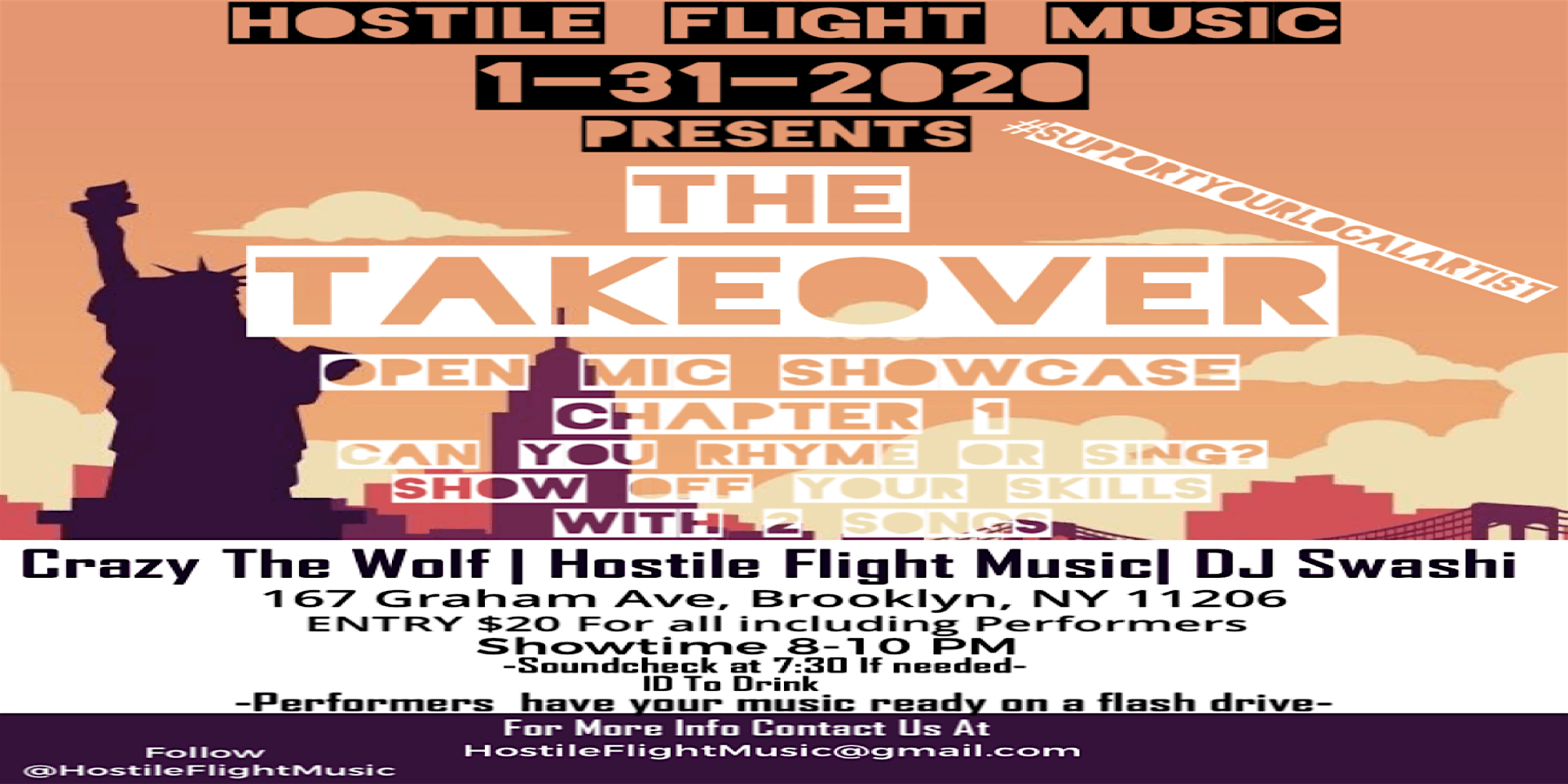 The TakeOver Open Mic Showcase Chapter 1