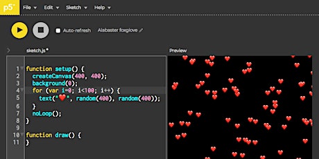 Code a digital Valentine ❤️ with p5.js - February SF Maker Educator Meetup primary image