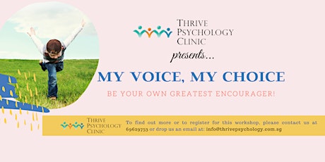 My Voice, My Choice: A Positive Self-Talk Workshop primary image