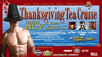 Thanksgiving Gay Tea Cruise primary image