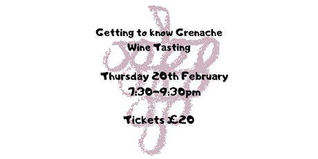 Getting to know Grenache Wine Tasting primary image