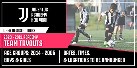 Juventus Academy NY: 2020 - 2021 Academy Team Tryouts primary image