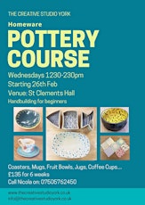 Homeware Pottery Course Clements Hall primary image