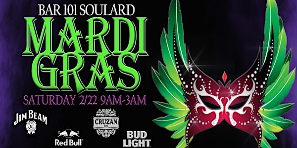 The Official Jim Beam Mardi Gras 2020  -  Bar 101 Soulard