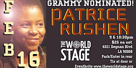 The World Stage presents *PATRICE RUSHEN*  primary image