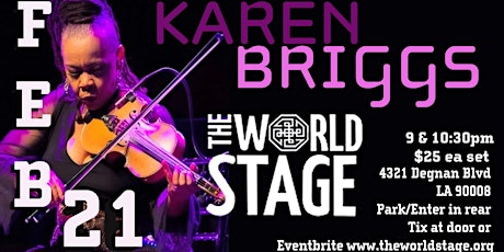 The World Stage presents *KAREN BRIGGS - KORTET*  primary image