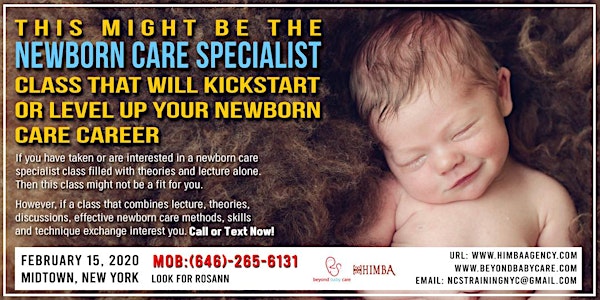 Is This The Right Newborn Care Specialist Class For You? Call to Find Out!
