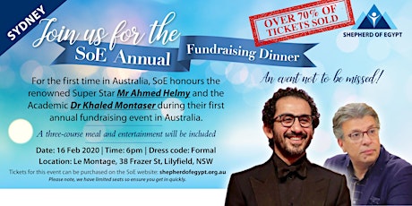 Imagen principal de Shepherd of Egypt Annual Fundraising Dinner-Sydney