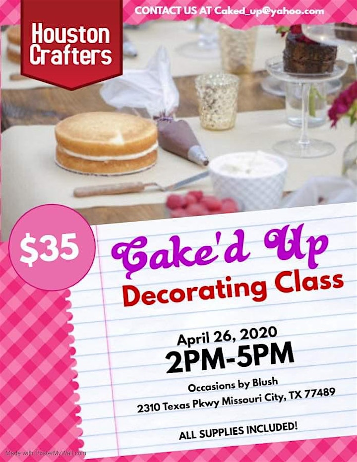 Cake D Up Presents Houston Crafters Edition Tickets Sun Apr 26