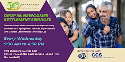 Drop In: Newcomer Settlement Services -  in Partnership with CCS primary image