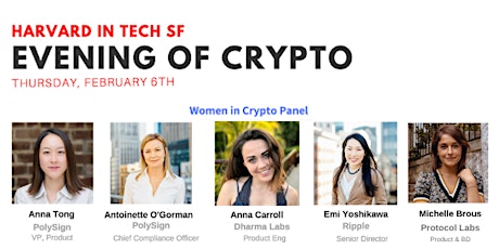 Harvard in Tech SF: Women in Crypto