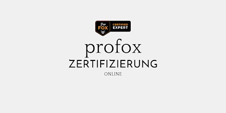 profox Zertifizierung primary image