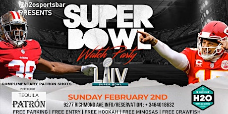 SUPERBOWL WATCH PARTY + CRAWFISH BRUNCH+ FREE MIMOSAS+PARKING+ENTRY primary image