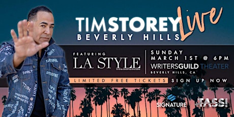 Tim Storey LIVE • Beverly Hills, CA primary image