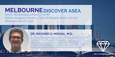 Melbourne Discover ASEA with Dr Rich Michal primary image