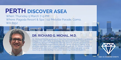 Perth Discover ASEA with Dr Rich Michal  primary image