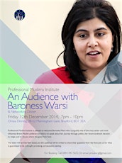 An Audience with Baroness Warsi & Networking Dinner primary image