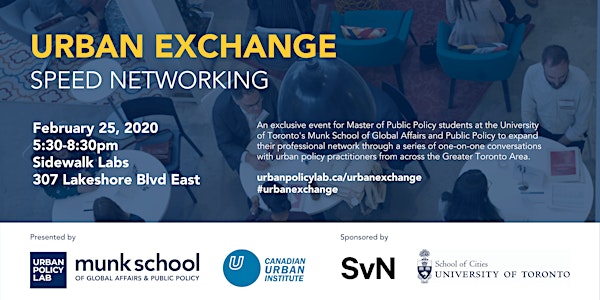 Urban Exchange Speed Networking