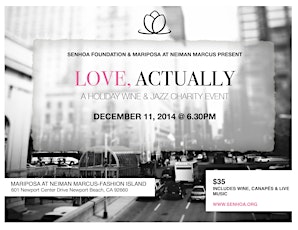 LOVE, ACTUALLY: A HOLIDAY WINE & JAZZ CHARITY EVENT primary image