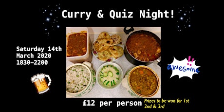 Curry & Quiz Night At Daisy’s Tea Rooms & Coffee Shop! primary image