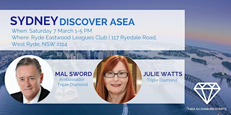 Sydney Discover ASEA with Mal Sword primary image