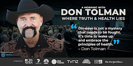 Don Tolman WHERE TRUTH & HEALTH LIES: Perth primary image
