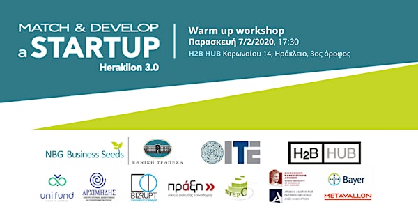 Match & Develop a Startup // Warm-up workshop No1