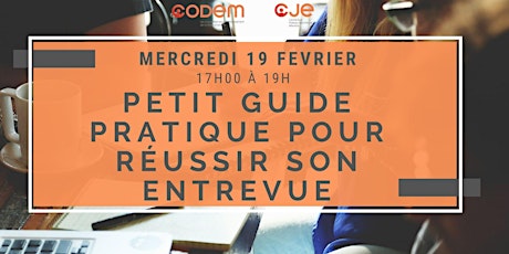 Petit Guide pratique pour réussir son entrevue primary image