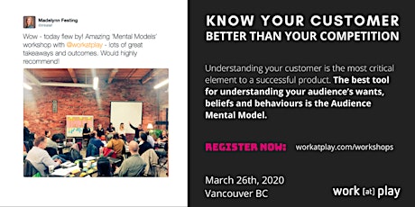 Know Your Customers Better Than Your Competition - Vancouver primary image