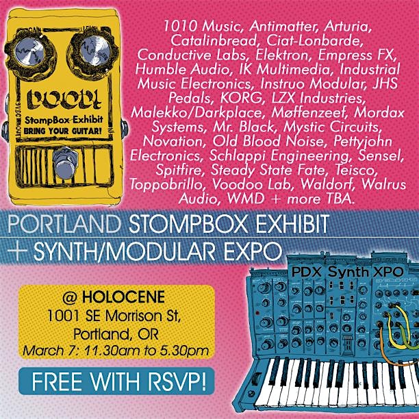 Portland Pedal & Synth + Modular Expo - FREE WITH RSVP!