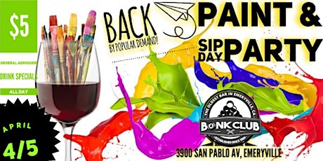 Imagem principal do evento First Sunday  Paint & Sip Day Party