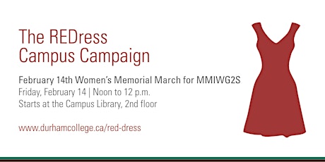 February 14th Women's Memorial March - Oshawa campus event primary image