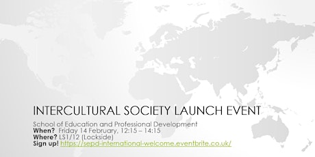 SEPD Intercultural Society Launch Event primary image