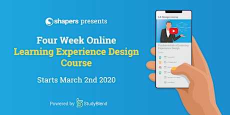Learning Experience Design Online Course - 4 weeks - March 2020