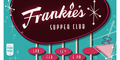 Frankie's Supper Club - Lottery Entry ONLY primary image